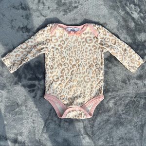 Baby Guess Pink and Gold Onesie